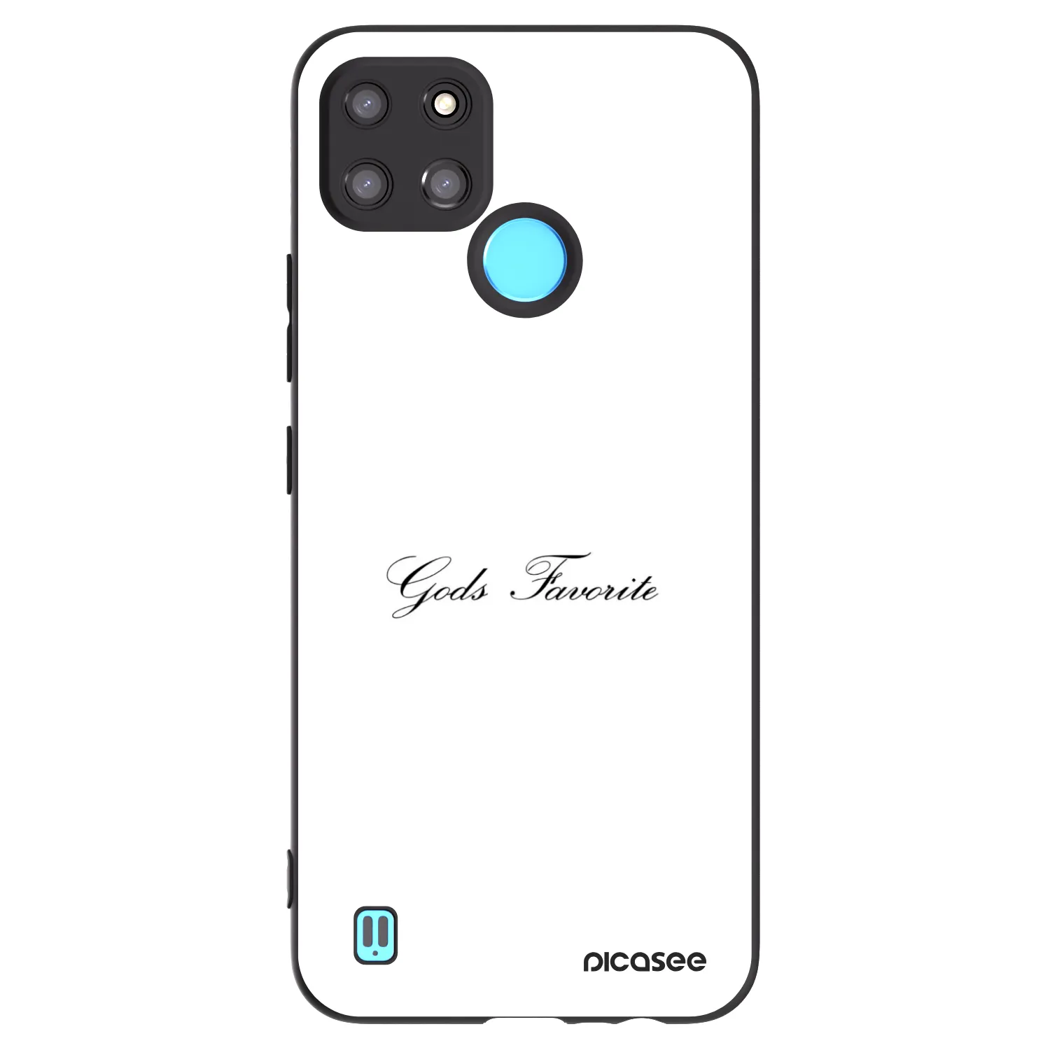 Picasee silikonový černý obal pro Realme C21Y - Gods Favorite