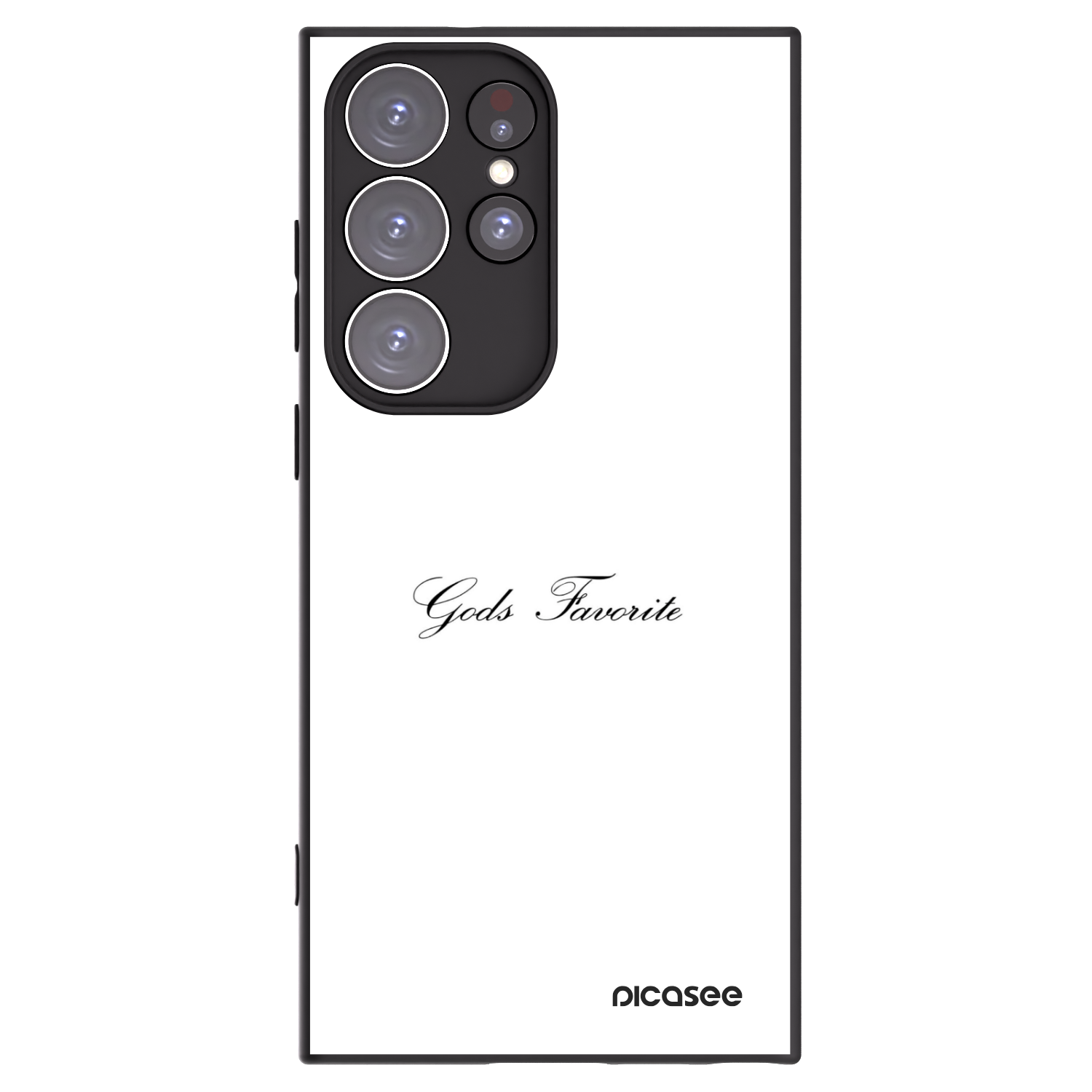 Picasee silikonový černý obal pro Samsung Galaxy S23 Ultra 5G - Gods Favorite