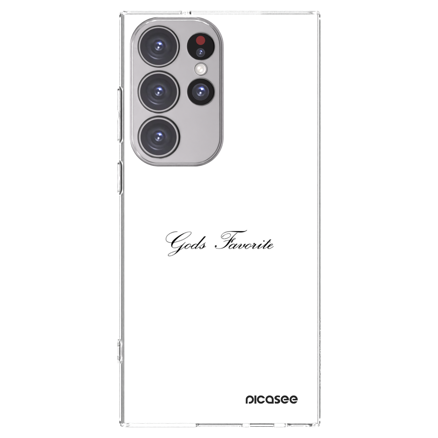Picasee silikonový průhledný obal pro Samsung Galaxy S23 Ultra 5G - Gods Favorite