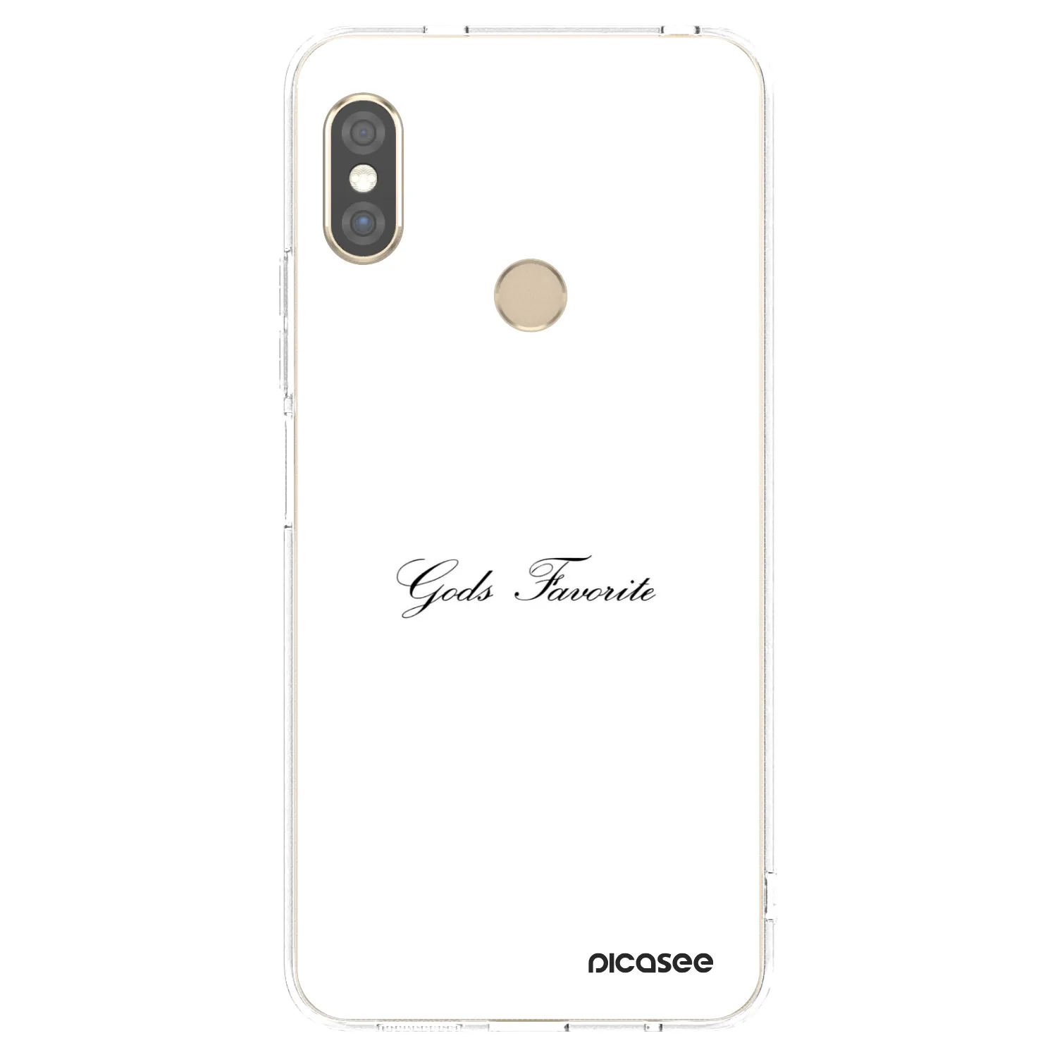 Picasee silikonový průhledný obal pro Xiaomi Redmi Note 5 Global - Gods Favorite