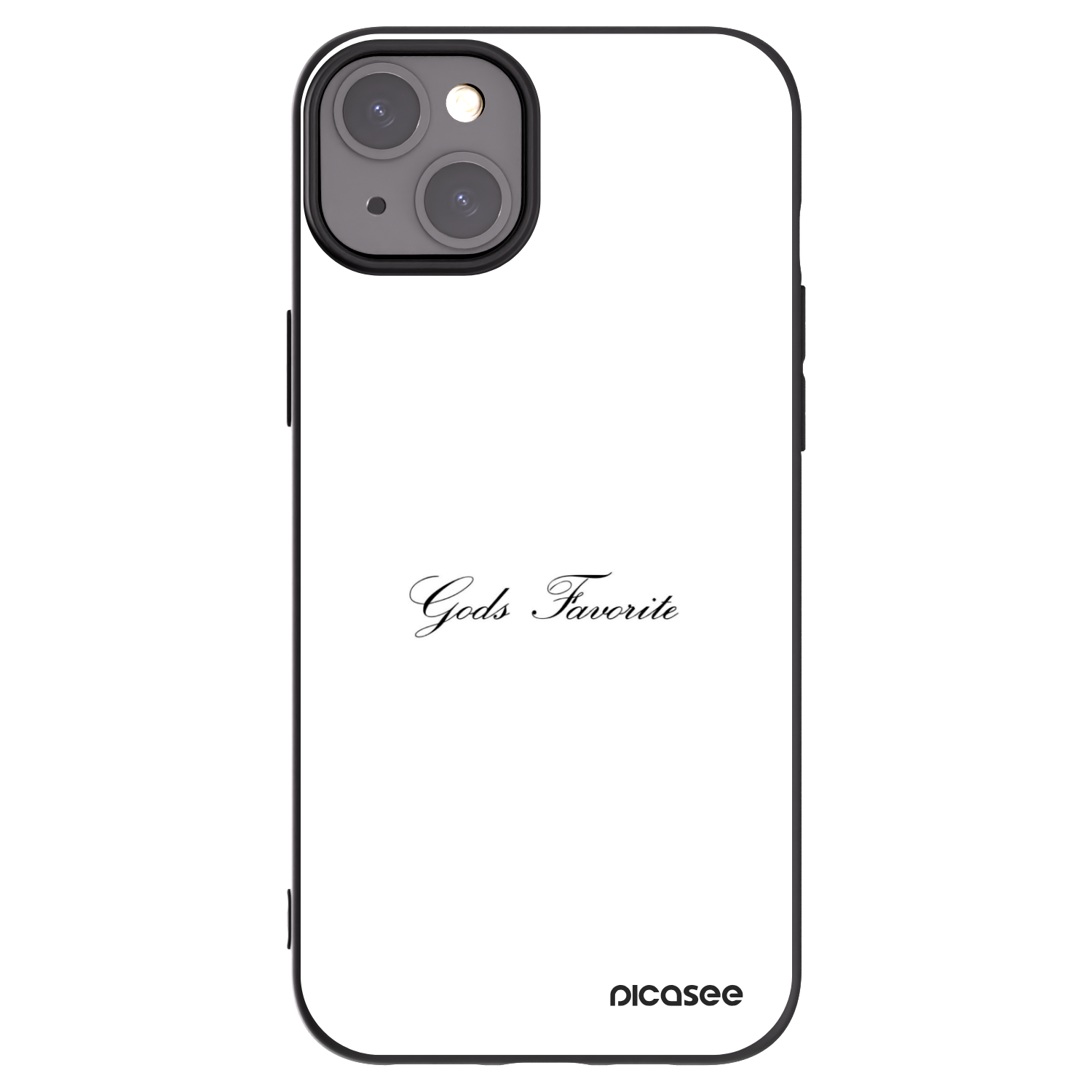 Picasee silikonový černý obal pro Apple iPhone 15 Plus - Gods Favorite