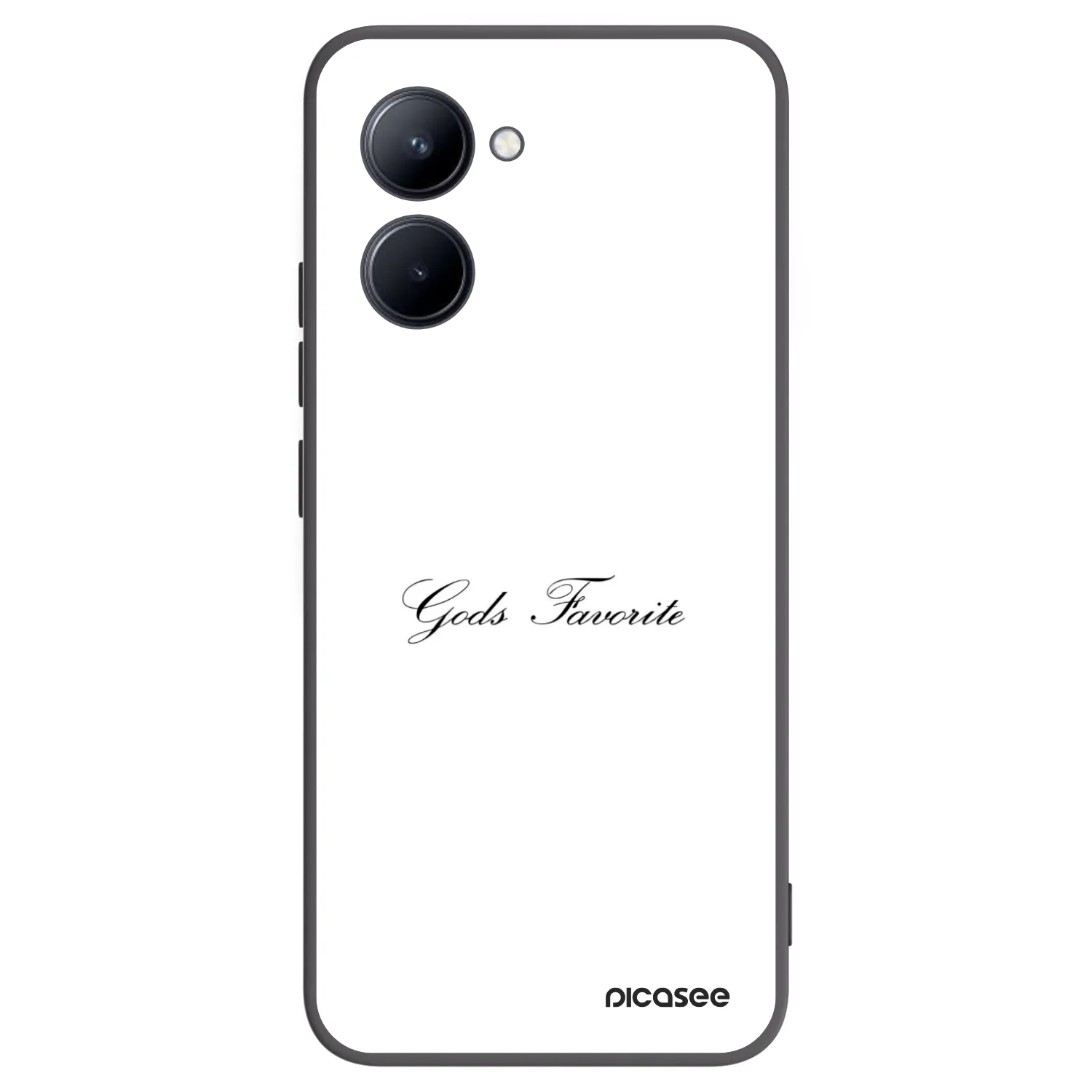Picasee silikonový černý obal pro Realme C33 (2023) - Gods Favorite