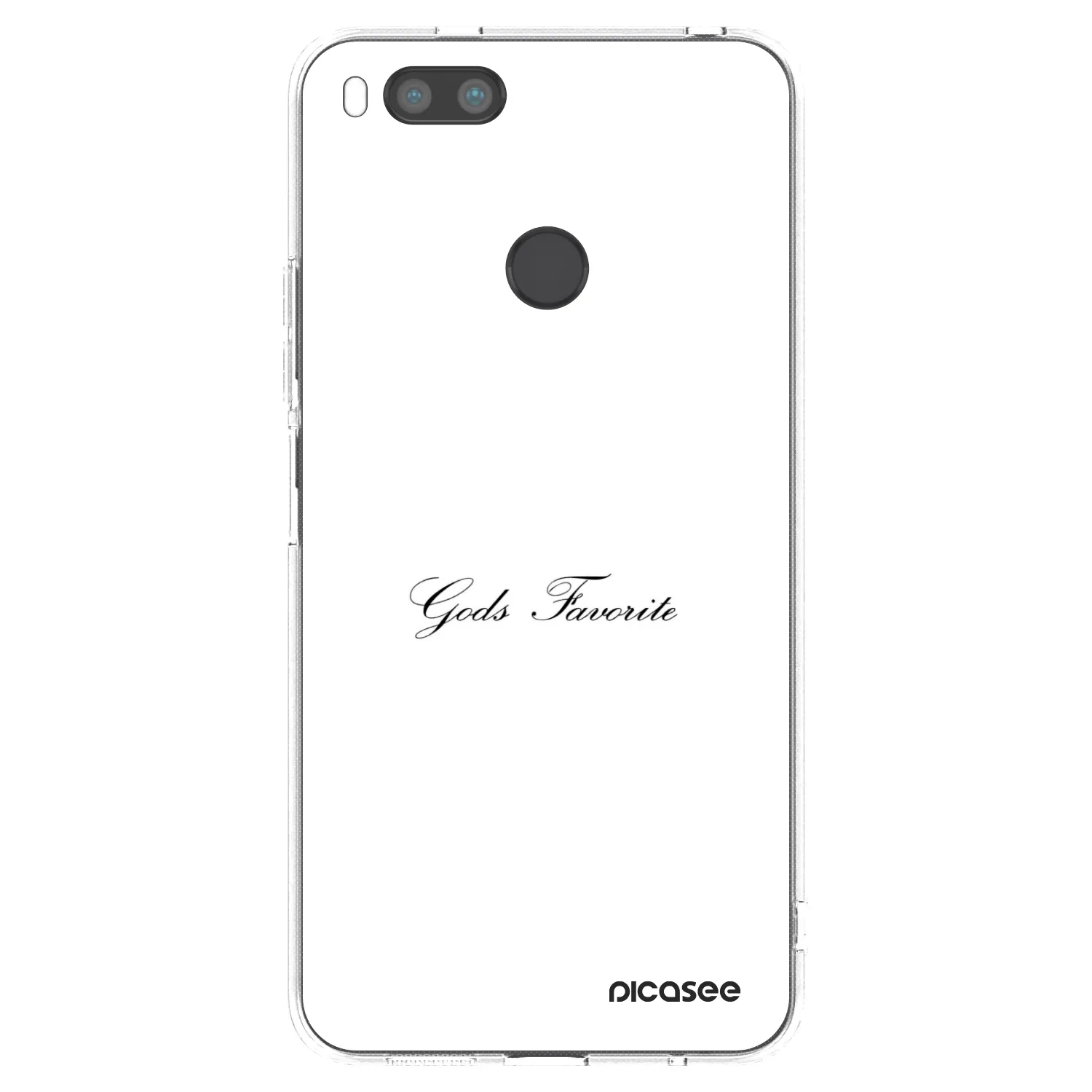 Picasee silikonový průhledný obal pro Xiaomi Mi A1 Global - Gods Favorite