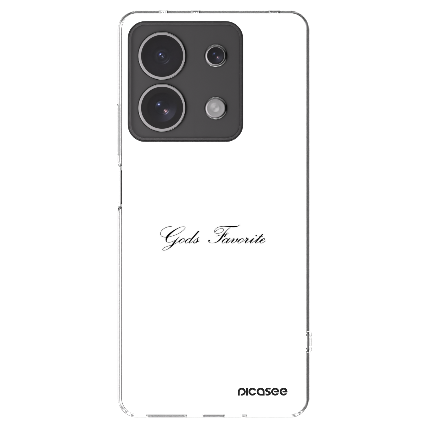 Picasee silikonový průhledný obal pro Xiaomi Redmi Note 13 4G - Gods Favorite
