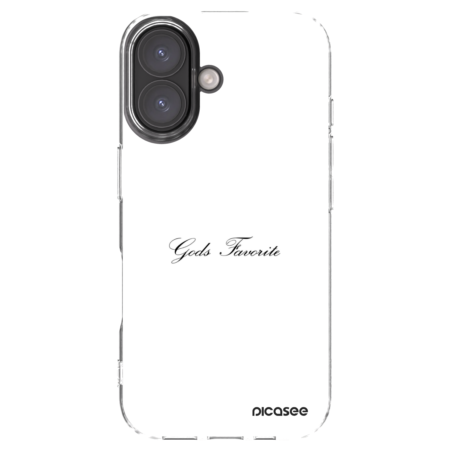 Picasee silikonový průhledný obal pro Apple iPhone 16 - Gods Favorite