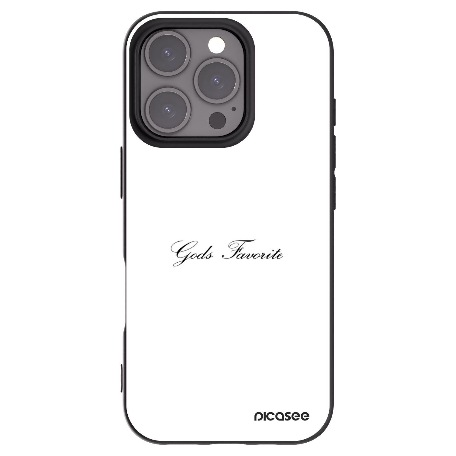 Picasee silikonový černý obal pro Apple iPhone 16 Pro - Gods Favorite