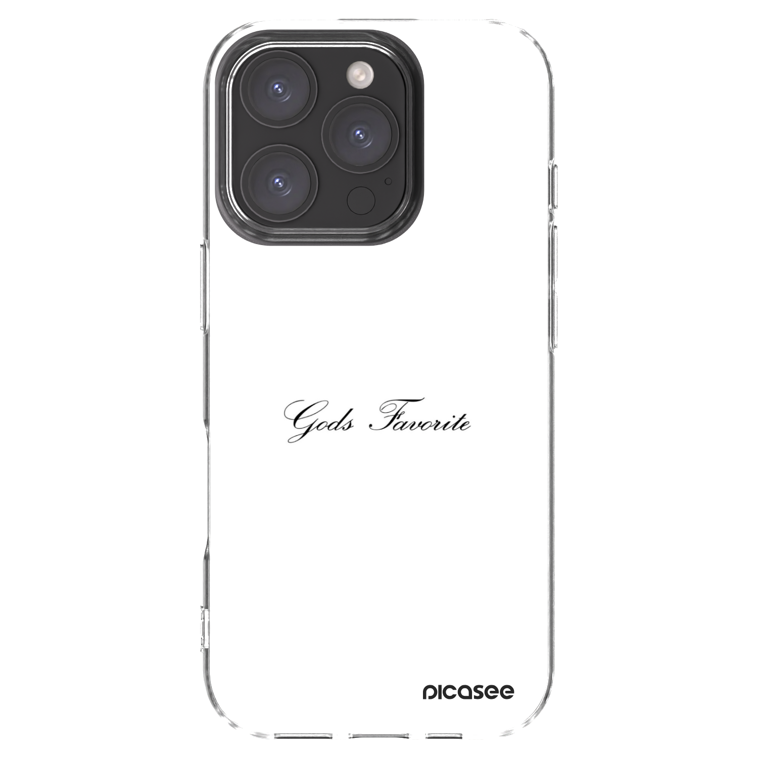 Picasee silikonový průhledný obal pro Apple iPhone 16 Pro - Gods Favorite