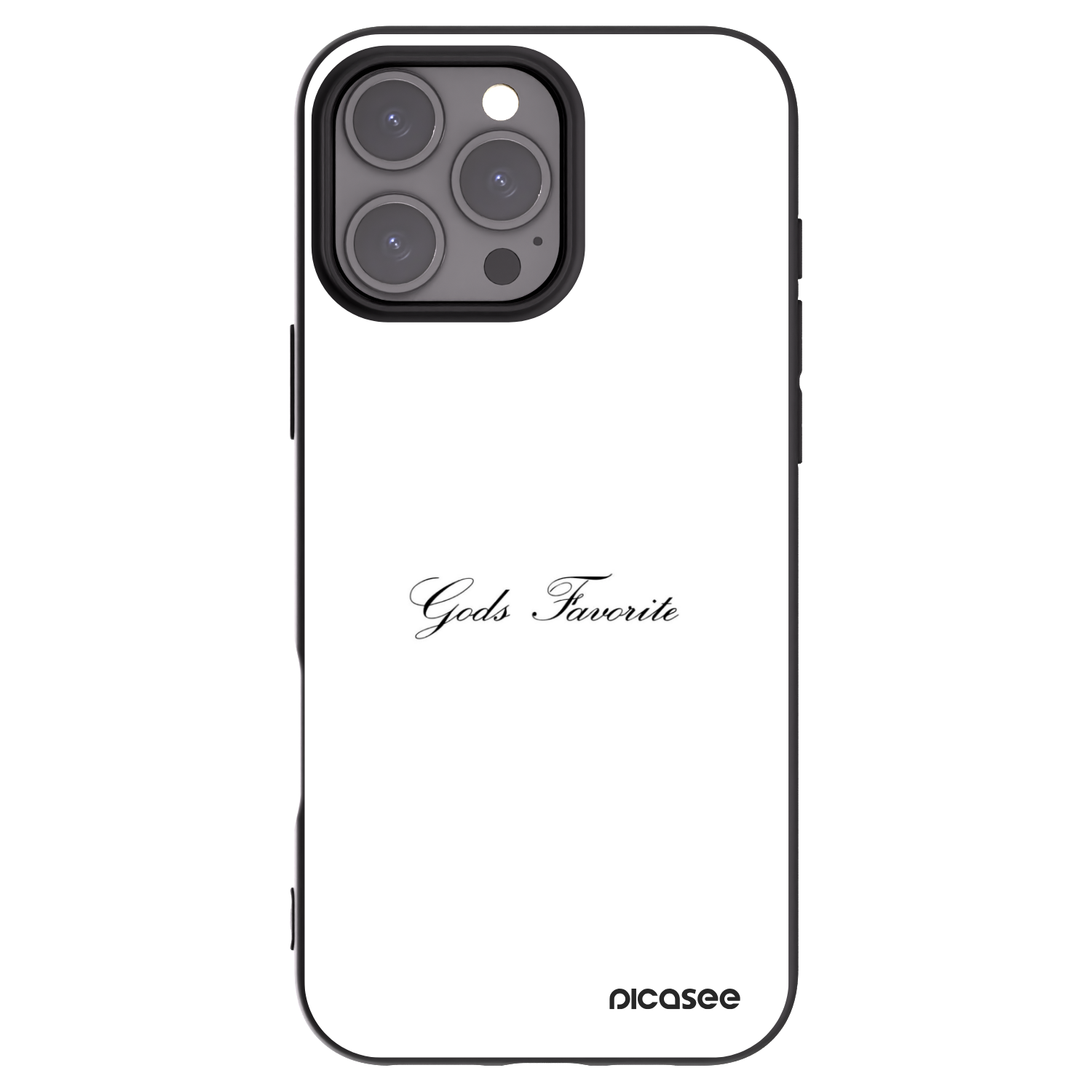 Picasee silikonový černý obal pro Apple iPhone 16 Pro Max - Gods Favorite
