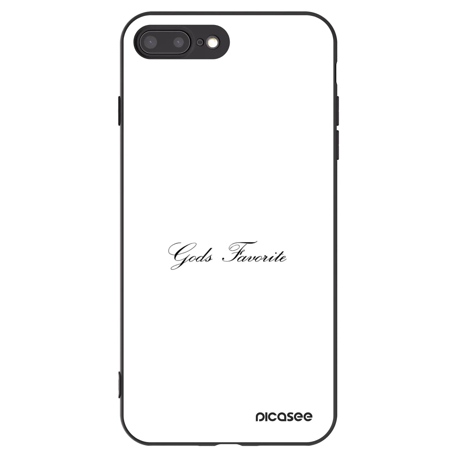 Picasee silikonový černý obal pro Apple iPhone 7 Plus - Gods Favorite