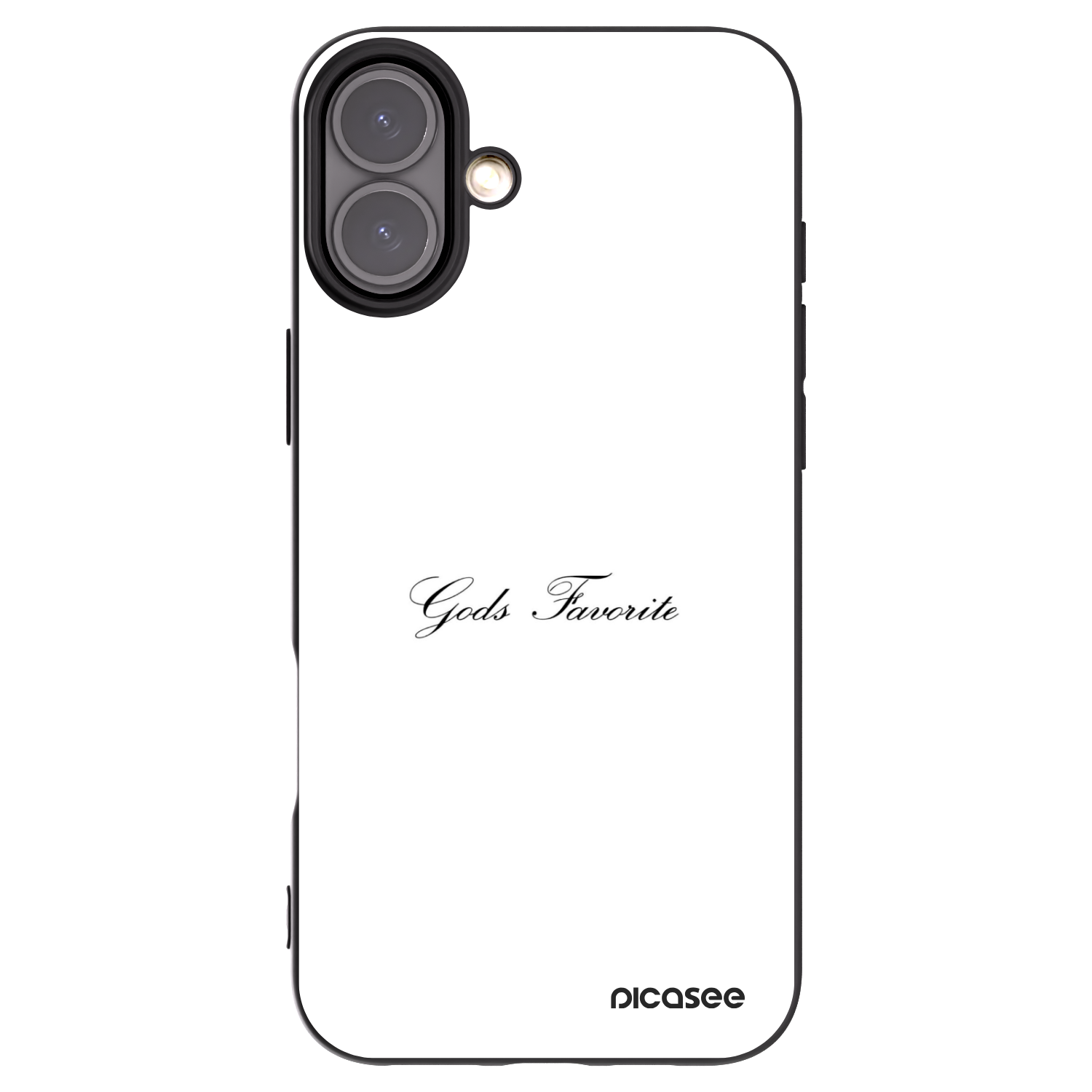 Picasee silikonový černý obal pro Apple iPhone 16 Plus - Gods Favorite