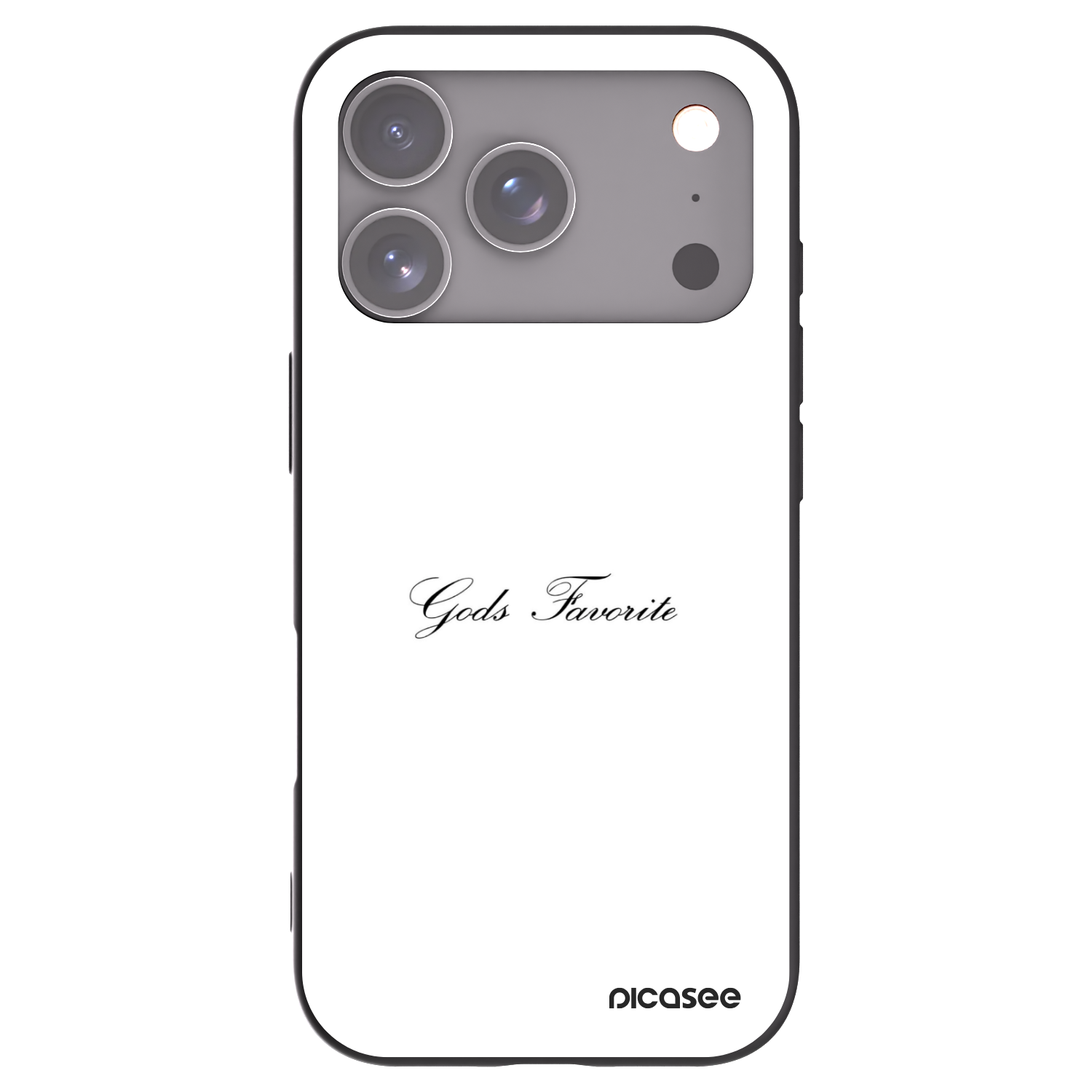 Picasee silikonový černý obal pro Apple iPhone 17 Pro - Gods Favorite