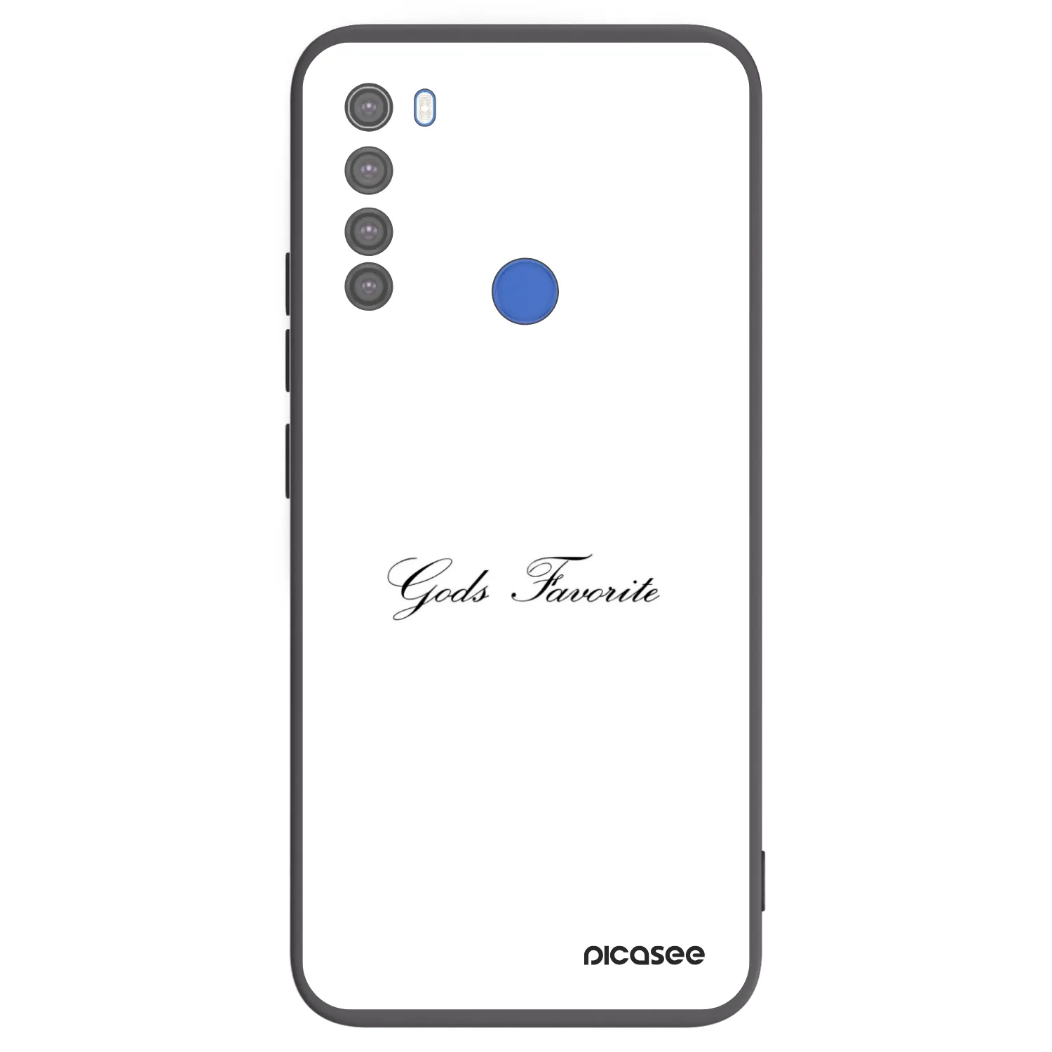 Picasee silikonový černý obal pro Xiaomi Redmi Note 8T - Gods Favorite