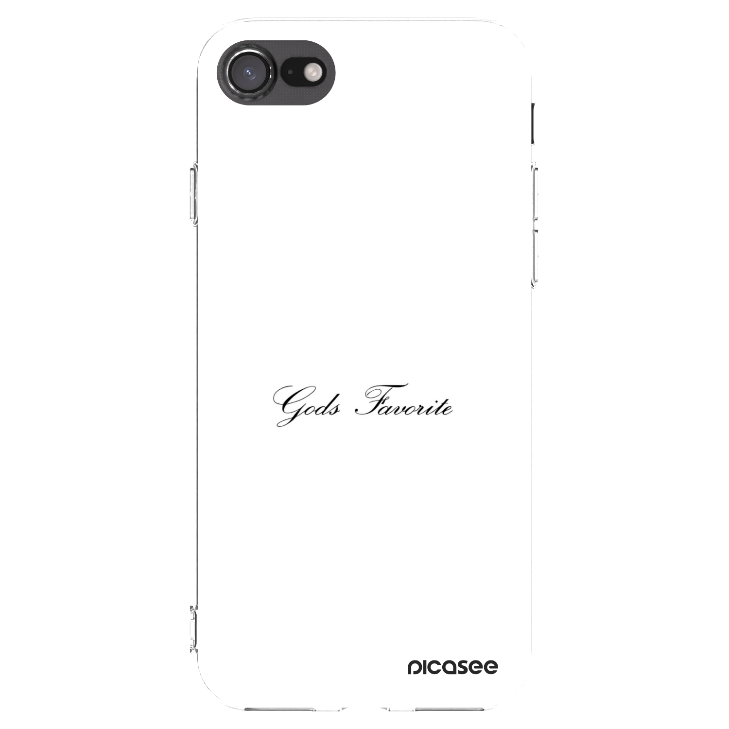 Picasee silikonový průhledný obal pro Apple iPhone SE 2020 - Gods Favorite