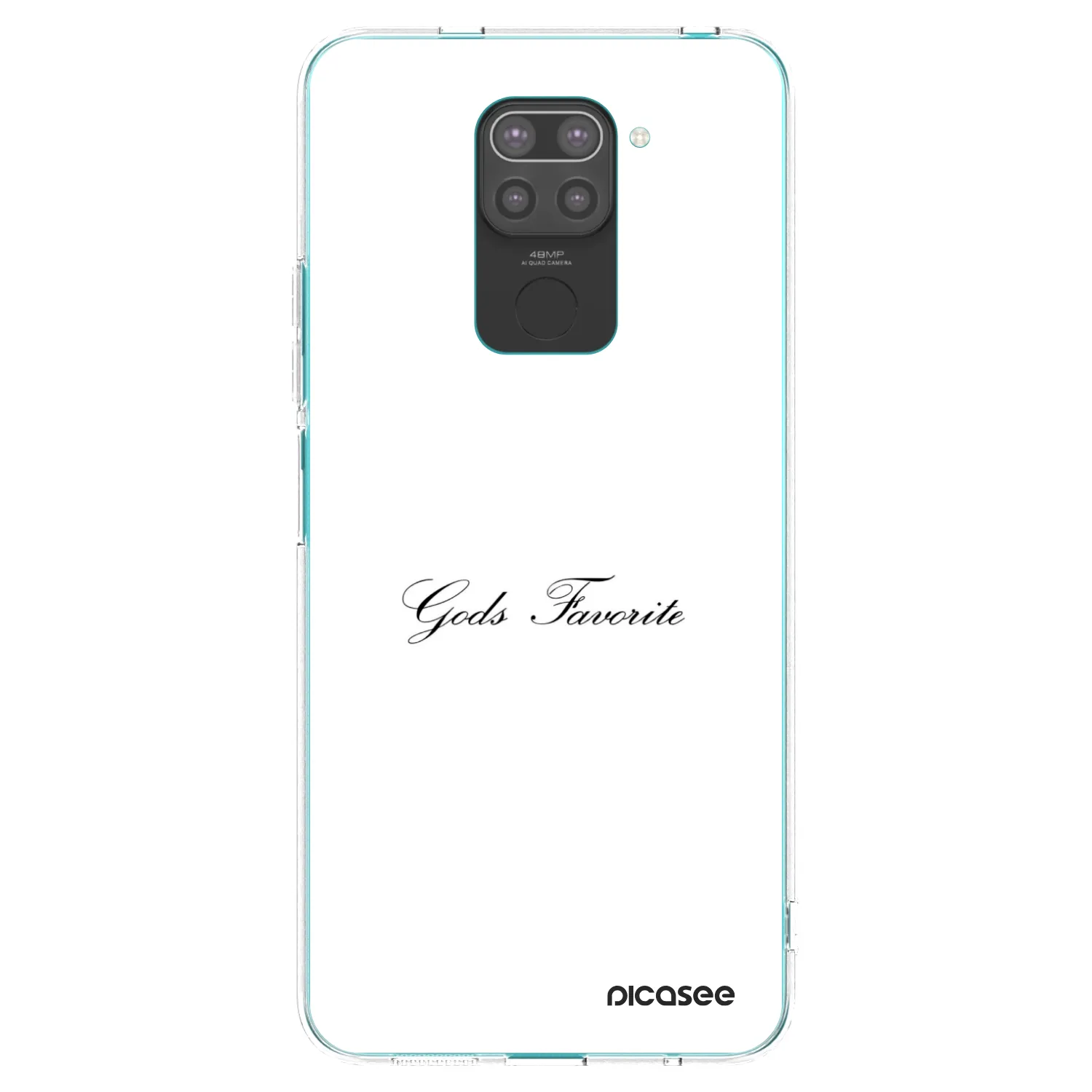 Picasee silikonový černý obal pro Xiaomi Redmi Note 9 - Gods Favorite