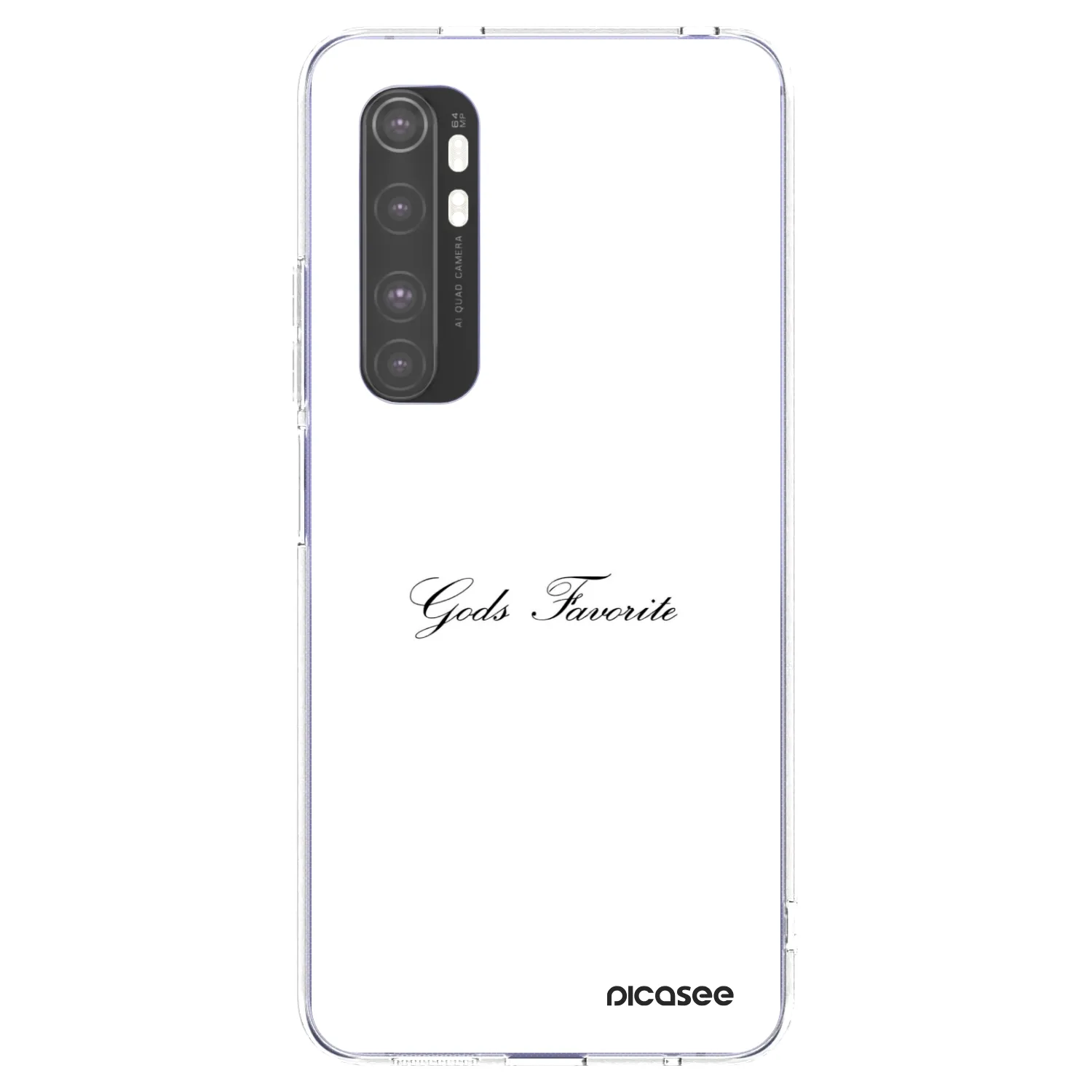 Picasee silikonový průhledný obal pro Xiaomi Mi Note 10 Lite - Gods Favorite