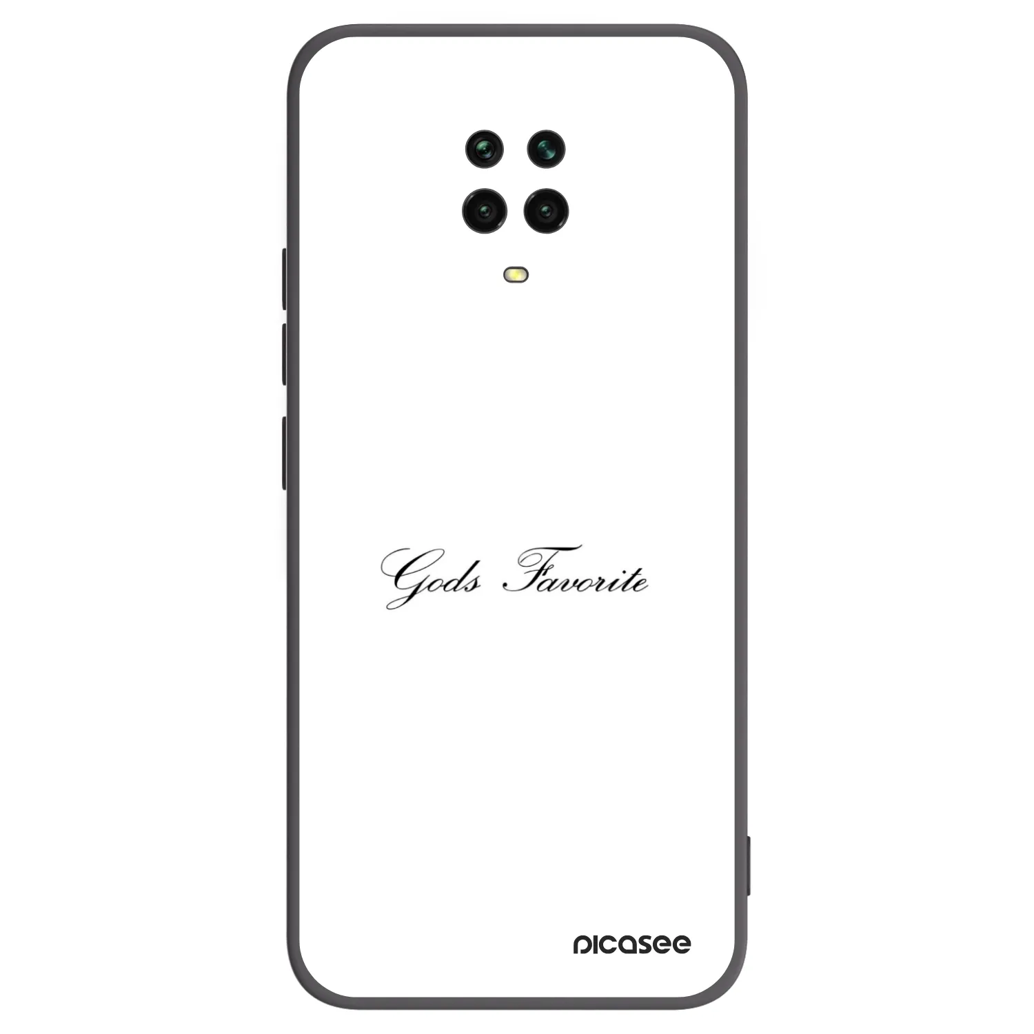 Picasee silikonový černý obal pro Xiaomi Redmi Note 9S - Gods Favorite