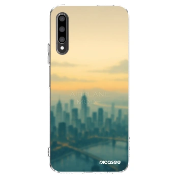 Picasee silikonový průhledný obal pro Honor 9X Pro - Airplane mode