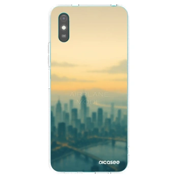 Picasee silikonový průhledný obal pro Xiaomi Redmi 9A - Airplane mode