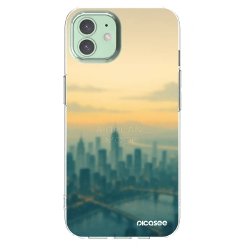 Picasee silikonový průhledný obal pro Apple iPhone 12 Pro - Airplane mode