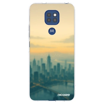 Picasee silikonový průhledný obal pro Motorola Moto G9 Play - Airplane mode