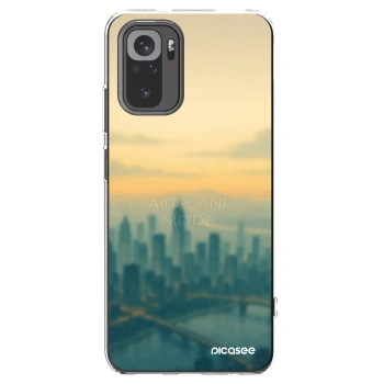 Picasee silikonový průhledný obal pro Xiaomi Redmi Note 10 - Airplane mode