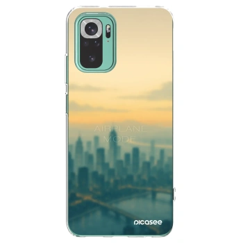 Picasee silikonový průhledný obal pro Xiaomi Redmi Note 10 Pro - Airplane mode