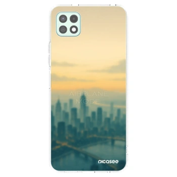 Picasee silikonový průhledný obal pro Samsung Galaxy A22 A226B 5G - Airplane mode