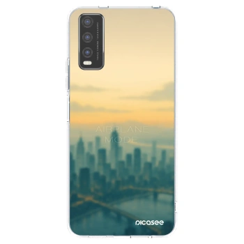 Picasee silikonový průhledný obal pro Vivo Y20s - Airplane mode