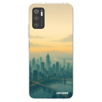 Picasee silikonový průhledný obal pro Xiaomi Poco M3 Pro 5G - Airplane mode