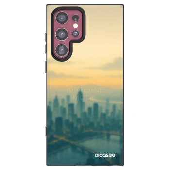 Picasee silikonový černý obal pro Samsung Galaxy S22 Ultra 5G - Airplane mode