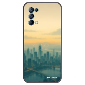 Picasee silikonový černý obal pro OPPO Reno 5 5G - Airplane mode