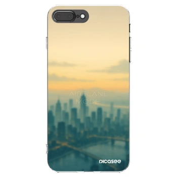 Picasee silikonový průhledný obal pro Apple iPhone 8 Plus - Airplane mode
