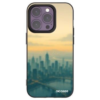 Picasee silikonový černý obal pro Apple iPhone 14 Pro - Airplane mode