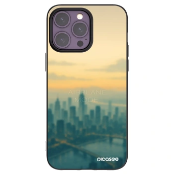 Picasee silikonový černý obal pro Apple iPhone 14 Pro Max - Airplane mode