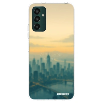 Picasee silikonový průhledný obal pro Samsung Galaxy M13 M135F - Airplane mode