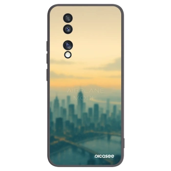 Picasee silikonový černý obal pro Honor 70 - Airplane mode