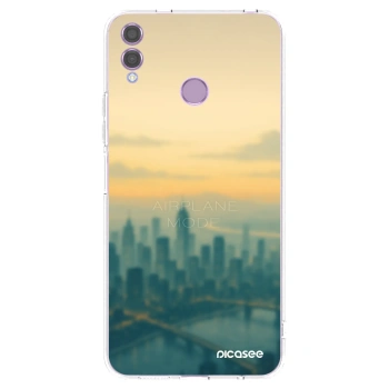 Picasee silikonový průhledný obal pro Honor 8X - Airplane mode