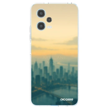 Picasee silikonový průhledný obal pro Xiaomi Redmi Note 12 5G - Airplane mode
