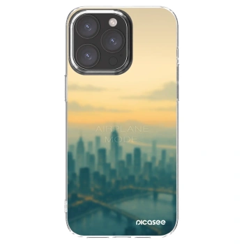 Picasee silikonový průhledný obal pro Apple iPhone 15 Pro Max - Airplane mode