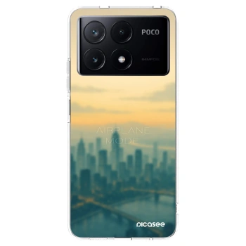 Picasee silikonový průhledný obal pro Xiaomi Poco X6 Pro - Airplane mode