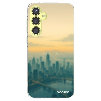 Picasee silikonový průhledný obal pro Samsung Galaxy A35 5G A356B - Airplane mode
