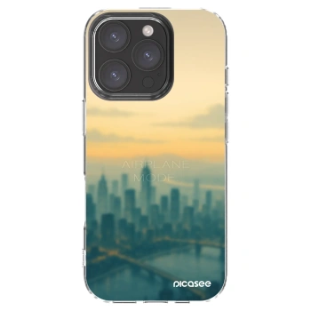 Picasee silikonový průhledný obal pro Apple iPhone 16 Pro - Airplane mode