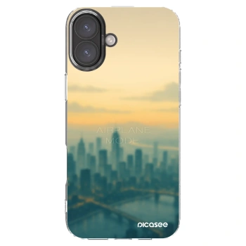 Picasee silikonový průhledný obal pro Apple iPhone 16 Plus - Airplane mode