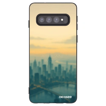 Picasee silikonový černý obal pro Samsung Galaxy S10 G973 - Airplane mode