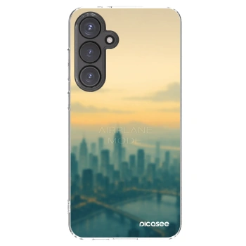 Picasee silikonový průhledný obal pro Samsung Galaxy S24 FE S721B - Airplane mode