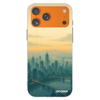 Picasee silikonový průhledný obal pro Apple iPhone 17 Pro Max - Airplane mode