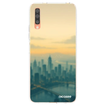 Picasee silikonový průhledný obal pro Samsung Galaxy A70 A705F - Airplane mode