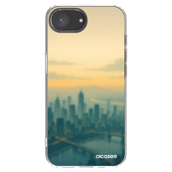 Picasee silikonový průhledný obal pro Apple iPhone 17e - Airplane mode