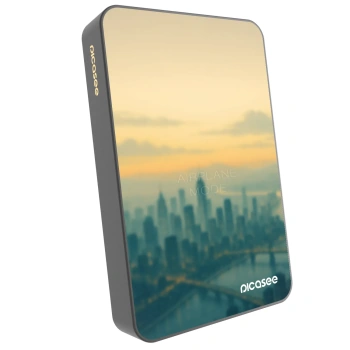 Picasee Powerbanka s MagSafe 10 000 mAh Šedá - Airplane mode