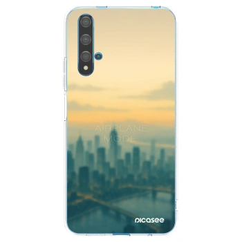 Picasee silikonový průhledný obal pro Huawei Nova 5T - Airplane mode